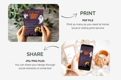 Halloween Party Editable Invitation Template, editable canva Product Image 2