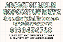 Mother&#039;s day Alphabet, floral letters maker, mom png clipart Product Image 2