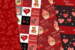 Valentine Day Seamless Pattern, valentine love digital paper Product Image 3