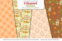 Fall Autumn Seamless Pattern, fall autumn digital papers Product Image 1