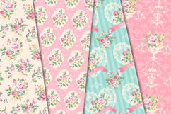 Floral Seamless Pattern, flowers roses digital paper graphic Product Image 3