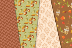 Fall Autumn Seamless Pattern, fall autumn digital papers Product Image 3