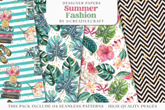 Summer Fashion Seamless pattern, watermelon digital papers Product Image 1