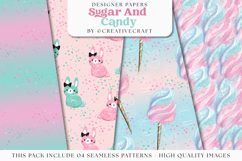 Sugar and Candy Seamless Pattern, suggar candy digital paper Product Image 1
