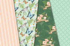 Garden Seamless Pattern, flowers roses digital papers Product Image 3