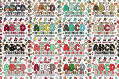 All Holiday Alphabet Mega Bundle, doodle letters png clipart Product Image 3