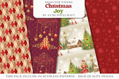 Christmas Seamless Pattern, christmas digital paper graphic Product Image 1