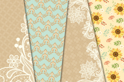 Sunflower Seamless Pattern, sunflower digital papers graphic Product Image 4