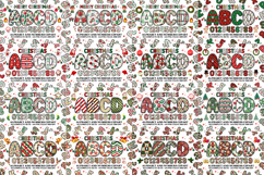 All Holiday Alphabet Mega Bundle, doodle letters png clipart Product Image 4
