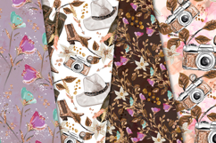 Glam Travel Seamless Pattern, glamour travel digital papers Product Image 4
