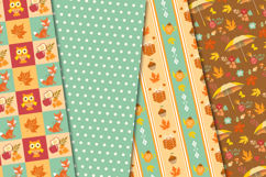 Fall Autumn Seamless Pattern, fall autumn digital papers Product Image 4