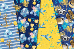 I Love Travel Seamless Pattern, i love travel digital papers Product Image 4