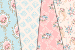 Floral Seamless Pattern, flowers roses digital paper graphic Product Image 4