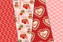 Valentine Day Seamless Pattern, valentine love digital paper Product Image 4