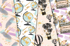 Travel Chic Seamless Pattern, travel fashion digital paper Product Image 3