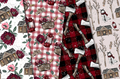Christmas Seamless Pattern, christmas digital paper graphic Product Image 3