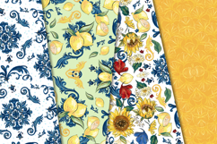 Sunflower Seamless Pattern, sunflower digital papers graphic Product Image 3