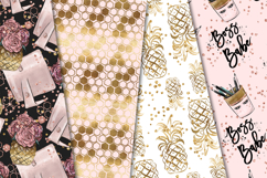Boss Babe Seamless Pattern, boss girl digital papers graphic Product Image 3