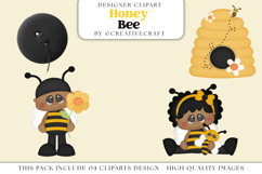Honeybee png Clipart, honey bee graphic, forest illustration Product Image 1