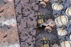 Halloween Seamless Pattern, halloween digital paper graphics Product Image 2