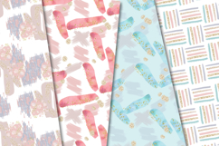 Paint Brush Strokes Seamless Pattern, strokes digital papers Product Image 3