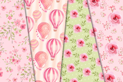 Floral Seamless Pattern, flowers roses digital paper graphic Product Image 3
