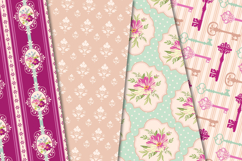Floral Seamless Pattern, flowers roses digital paper graphic Product Image 4
