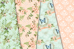 Garden Seamless Pattern, flowers roses digital papers Product Image 4