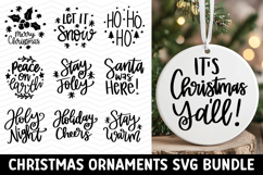 Christmas Ornaments SVG Bundle, christmas round illustration Product Image 1