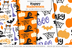 Halloween Seamless Patterns, happy halloween digital papers Product Image 1