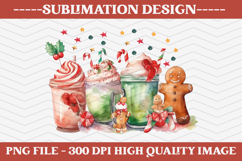 Christmas Sublimation Design, christmas png illustration Product Image 1