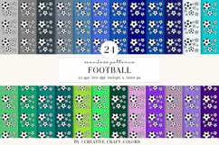 Soccer Seamless Patterns PNG, football digital papers Product Image 2