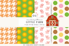 Animals Farm Seamless Patterns, digital papers, scrapbooking Product Image 1