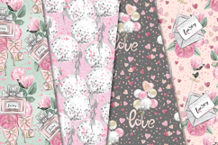 Valentine Day Seamless Pattern, valentine love digital paper Product Image 2