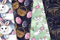 Easter Wonderland Seamless Pattern, easter day digital paper Product Image 4