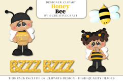 Honeybee png Clipart, honey bee graphic, forest illustration Product Image 1