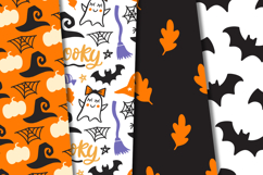 Halloween Seamless Patterns, happy halloween digital papers Product Image 3