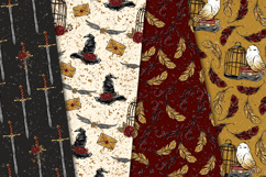 Wizard Magic School Seamless Pattern, wizard digital paper Product Image 4