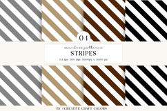 Stripes Seamless Patterns, rainbow digital papers designs Product Image 1