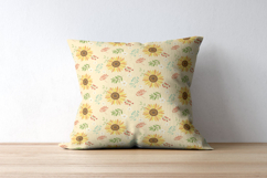 Sunflower Seamless Pattern, sunflower digital papers graphic Product Image 6