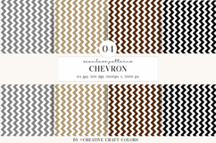 Chevron Seamless Patterns, rainbow digital papers designs Product Image 1