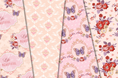 Garden Seamless Pattern, flowers roses digital papers Product Image 4