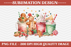 Christmas Sublimation Design, christmas png illustration Product Image 1