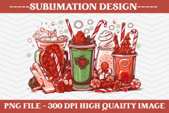 Christmas Sublimation Design, christmas png illustration Product Image 1