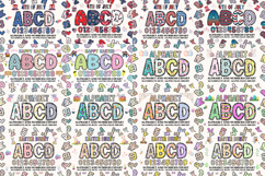 All Holiday Alphabet Mega Bundle, doodle letters png clipart Product Image 7