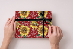 Sunflower Seamless Pattern, sunflower digital papers graphic Product Image 7