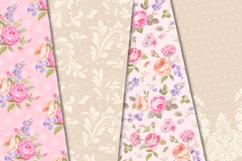 Garden Seamless Pattern, flowers roses digital papers Product Image 2