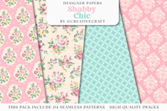 Floral Seamless Pattern, flowers roses digital paper graphic Product Image 1