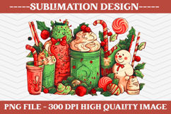 Christmas Sublimation Design, christmas png illustration Product Image 1
