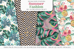 Summer Fashion Seamless pattern, watermelon digital papers Product Image 1